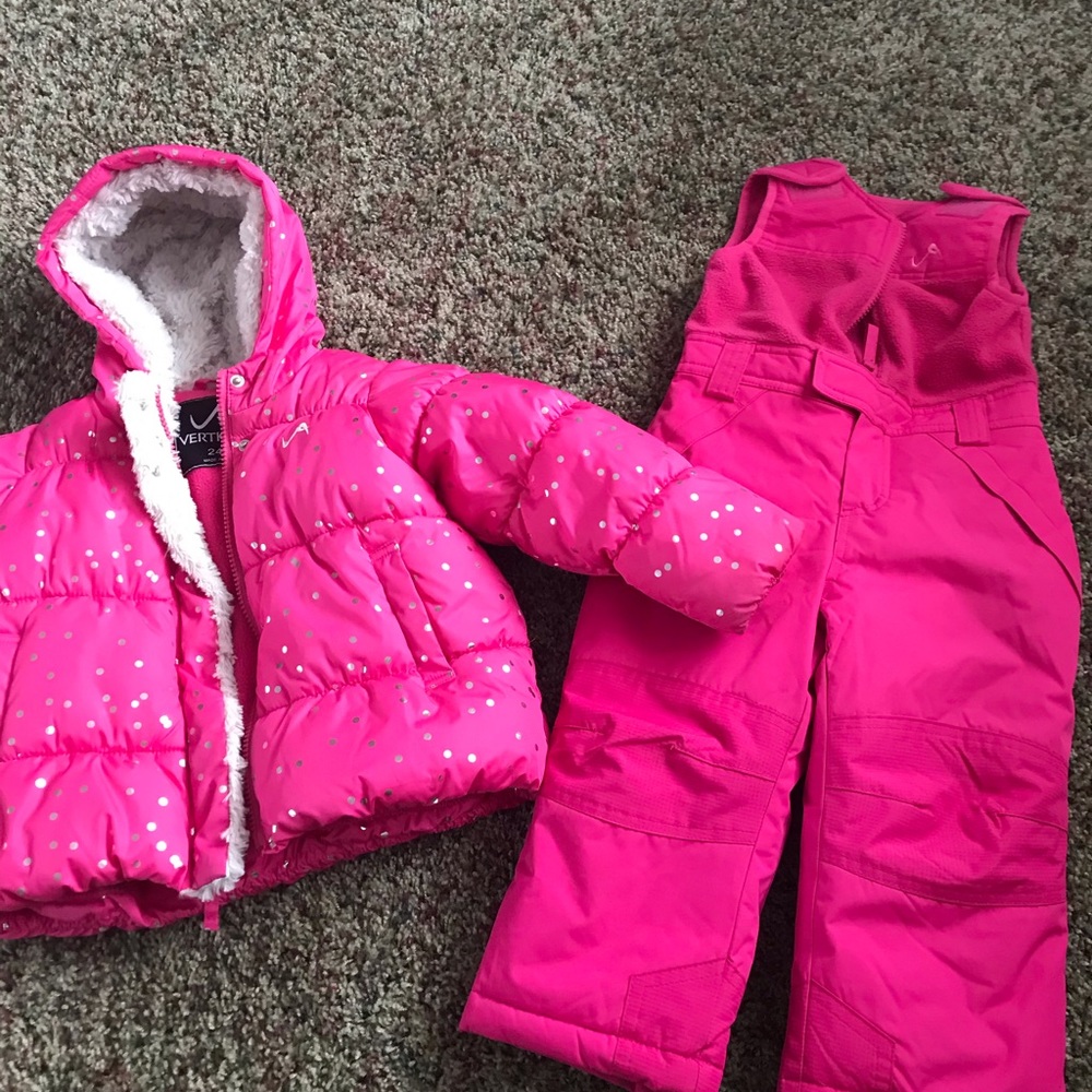 Vertical 9 toddler girl winter coat and snow pants